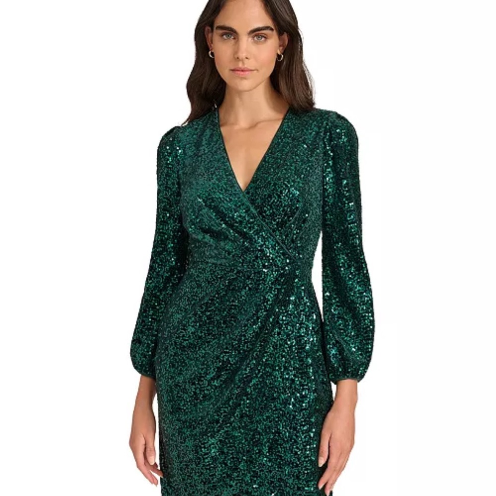 Emerald Green Long Sleeve Dress